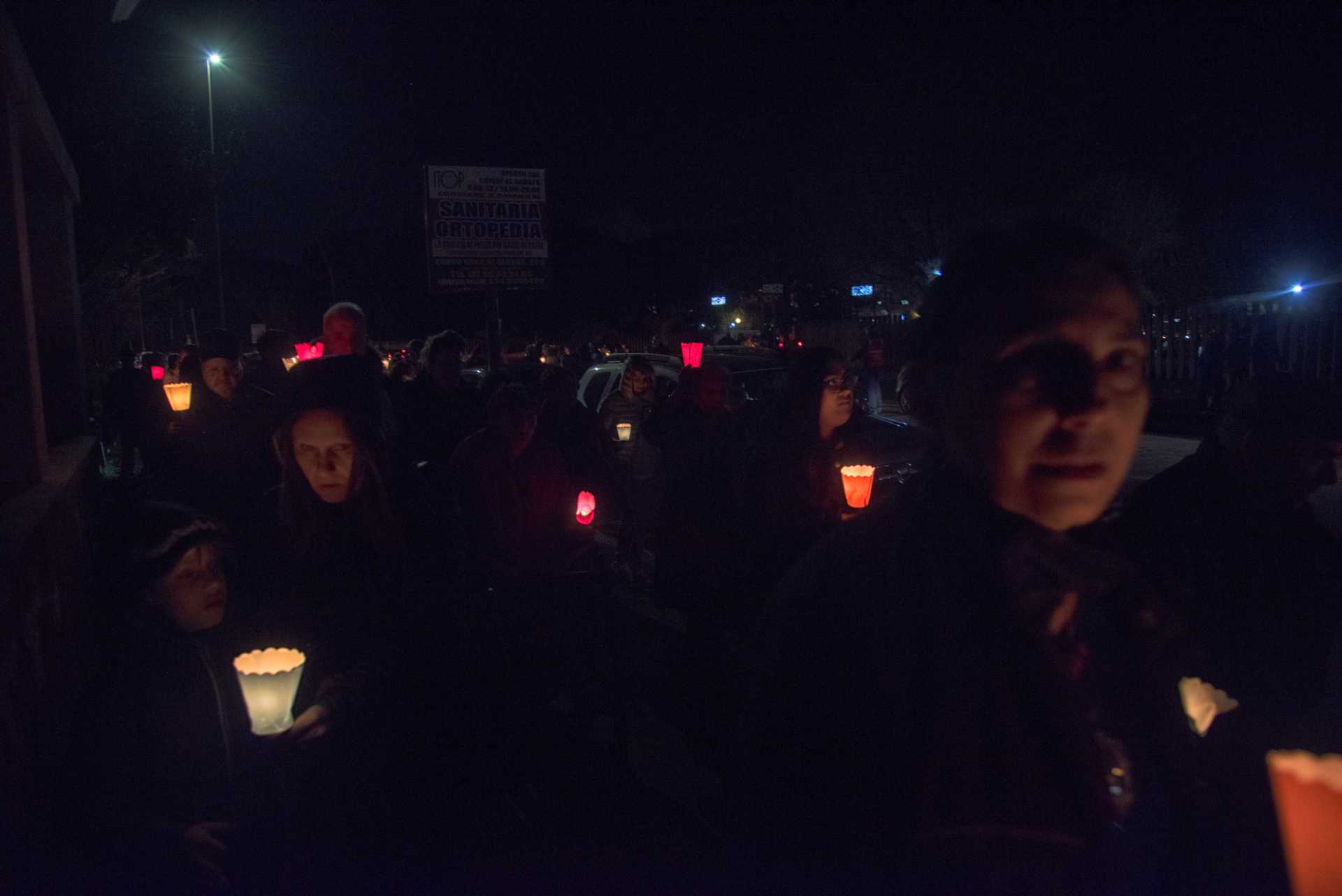 Processione della Madonna pellegrina di Lourdes nell''ospedale G.B. Grassi